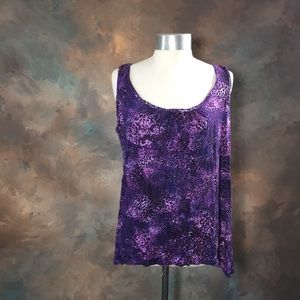 Purple designed tank top